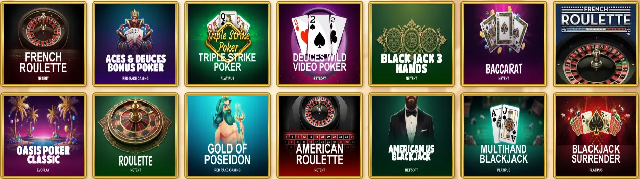 BetCleo Casino Table Games