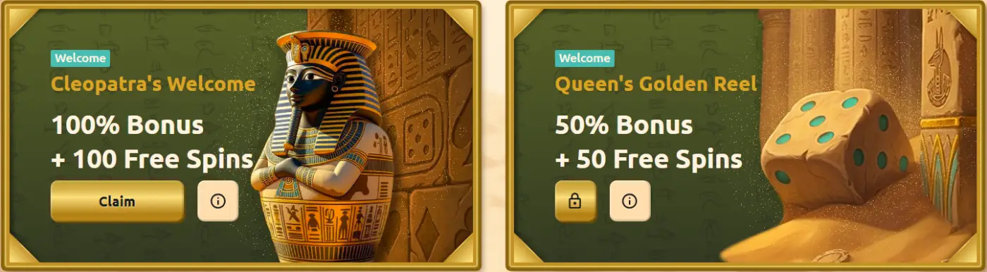 BetCleo Casino Welcome bonus