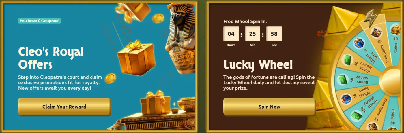BetCleo Casino Lucky Wheel